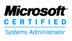 Historical Microsoft Certified Systems Administrator badge